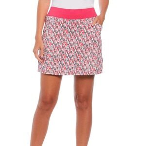 Womens Geometric Illusion Print 17" Golf Skort size small